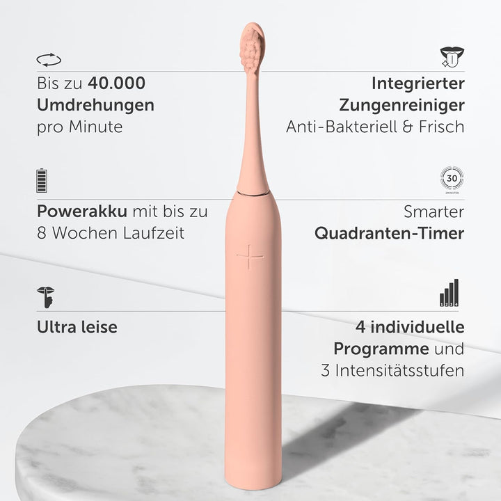 Wondersmile Schallzahnbürste Doppelpack PRO (Atomic Rose), Atomic Rose