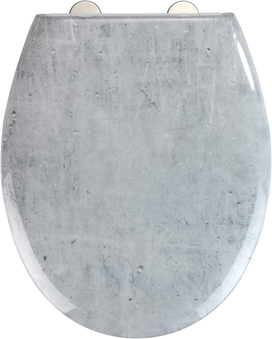 WENKO WC-Sitz Concrete, Toilettensitz mit Absenkautomatik, hygienischer WC-Deckel bis 350 kg belastb