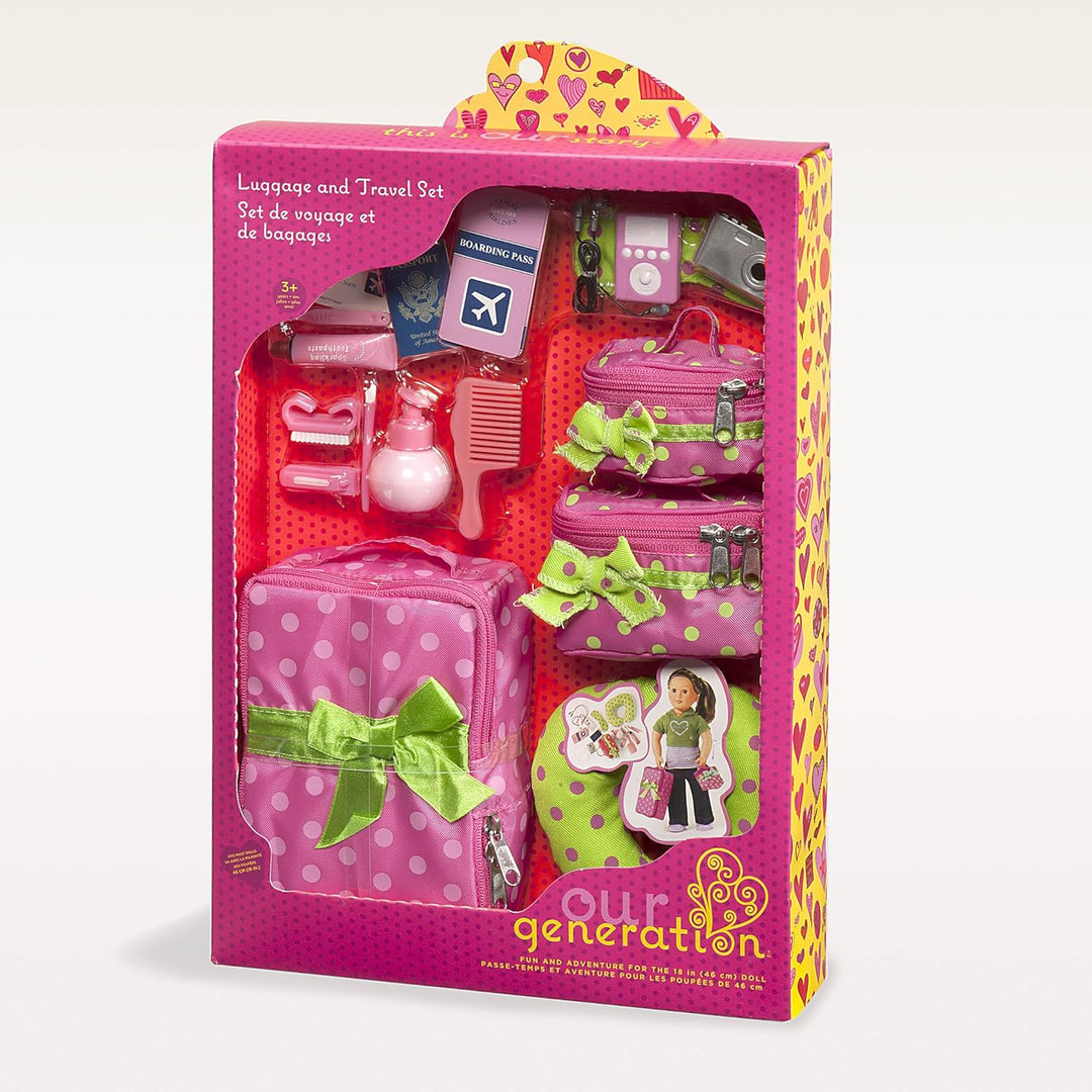 Our Generation - Reisegepäck und Reiseset - 46 cm Puppe Zubehör - Koffer & Handgepäck - Reise-Spielz