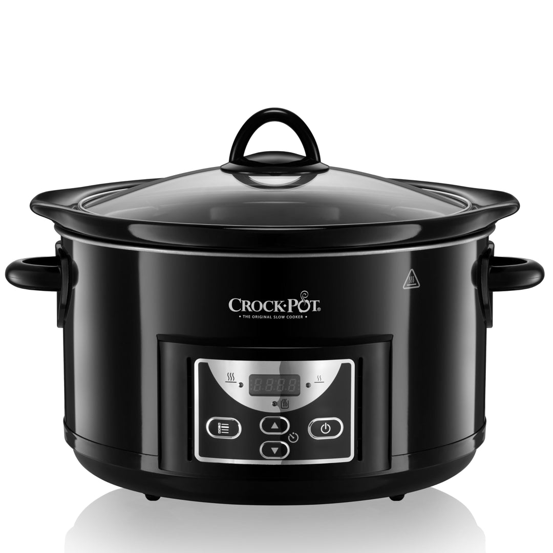Crockpot Schongarer | 4,7 l (bis zu 5 Personen) | programmierbare Zeitschaltuhr | Schwarz