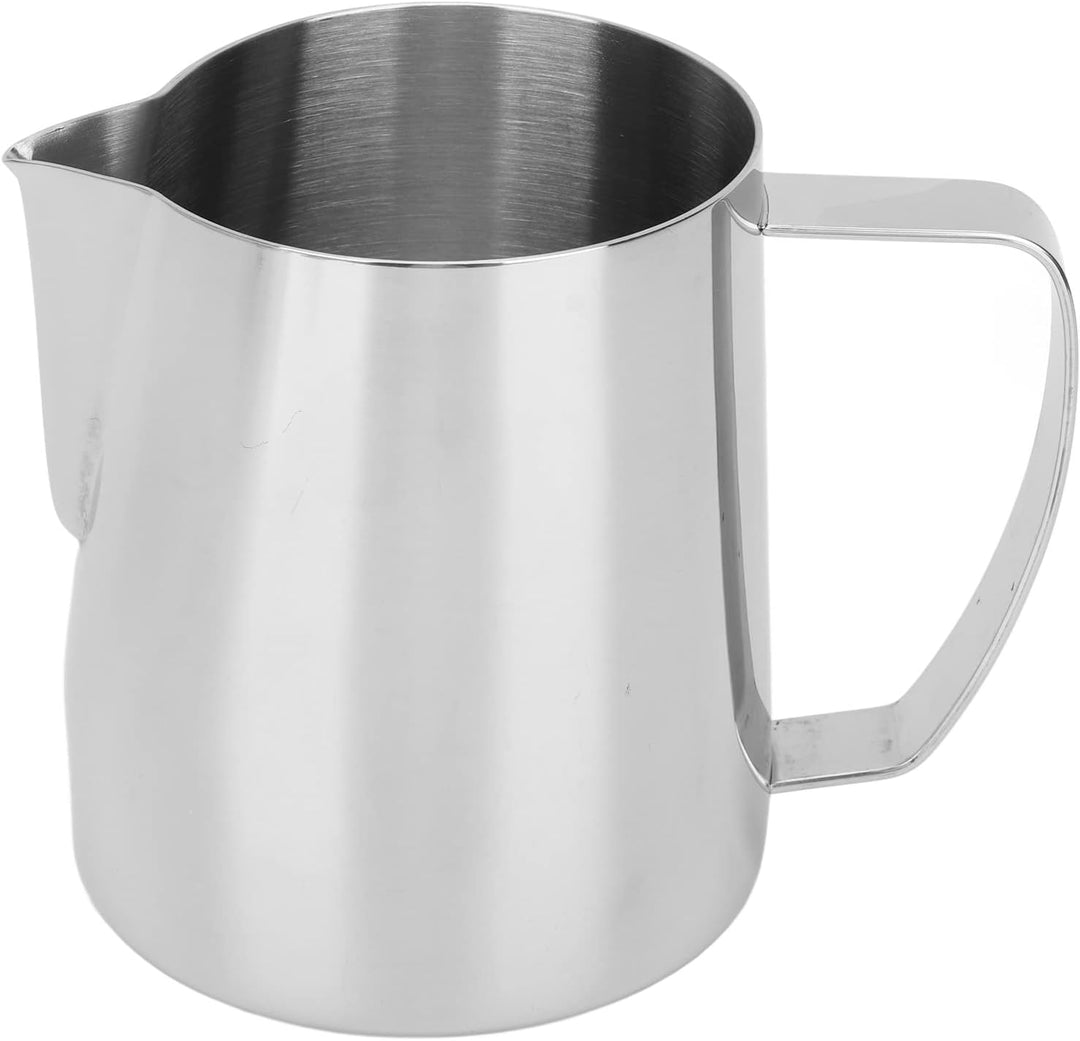 Milchaufschäumbecher aus Edelstahl, 700 Ml, Langlebiger Dampfkrug für Latte-Art-Enthusiasten (Edelst