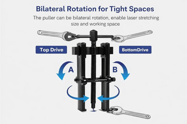 Zwei Backenzahnzieher, Abzieher Fuer Lager Zwei Kiefer Pilot Lager Abzieher Werkzeug Carbon Stahl Pu
