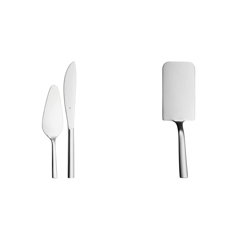 WMF Nuova Obst-/ Kuchenbesteck Set 2-teilig, Tortenmesser, Tortenheber, Cromargan Edelstahl poliert,