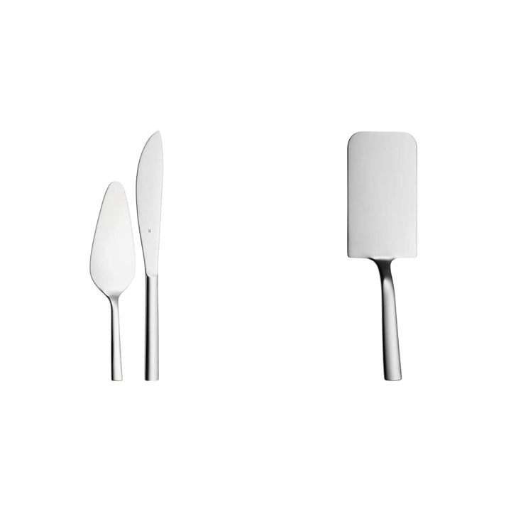 WMF Nuova Obst-/ Kuchenbesteck Set 2-teilig, Tortenmesser, Tortenheber, Cromargan Edelstahl poliert,