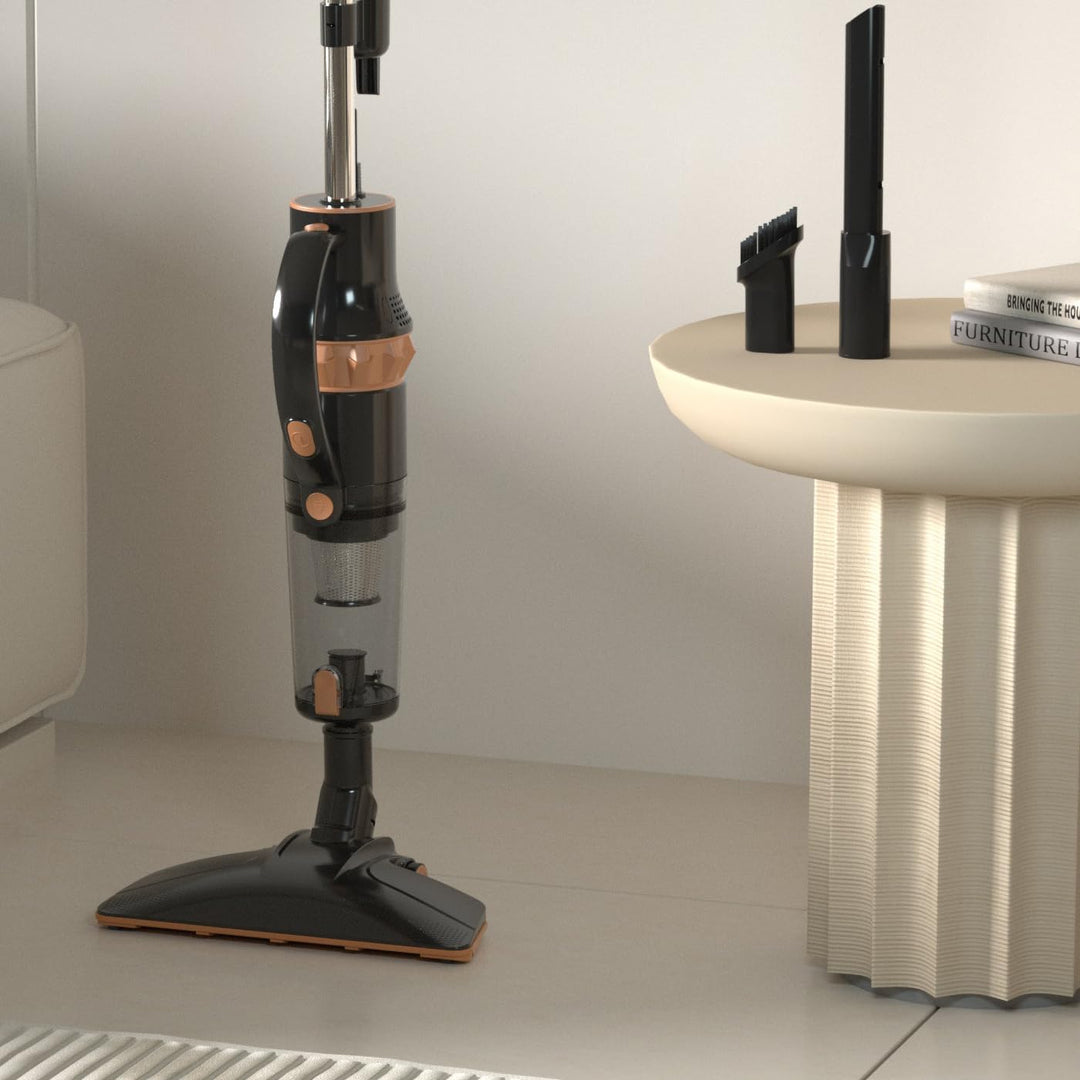Staubsauger mit Kabel, Besen- und Handstaubsauger 2 in 1, Staubsauger ohne Beutel, HEPA-Filter, ECO-