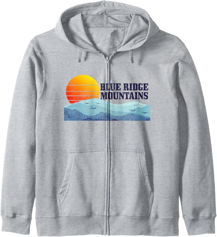 Blue Ridge Mountains Vintage Berge USA Amerika Souvenir Kapuzenjacke