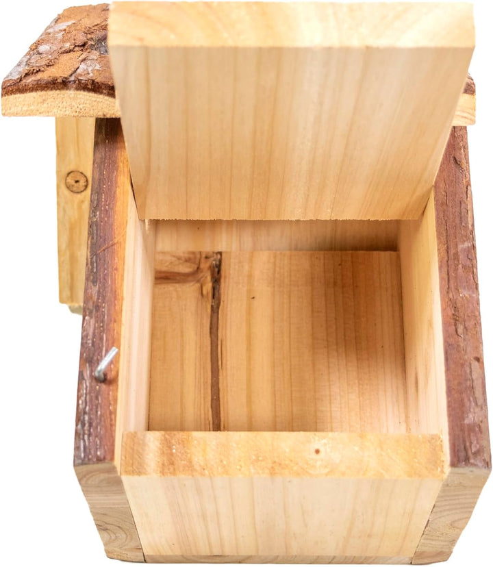 mgc24 Vogelhaus für Blaumeise - Wildvogel Nistkasten zum Aufhängen für Garten und Balkon, aus Holz w