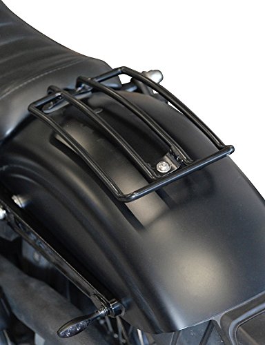 Gepäckträger schwarz Dyna Street Bob (2006-2017) und Wide Glide (2010-2017) HD Buffalo Bag.
