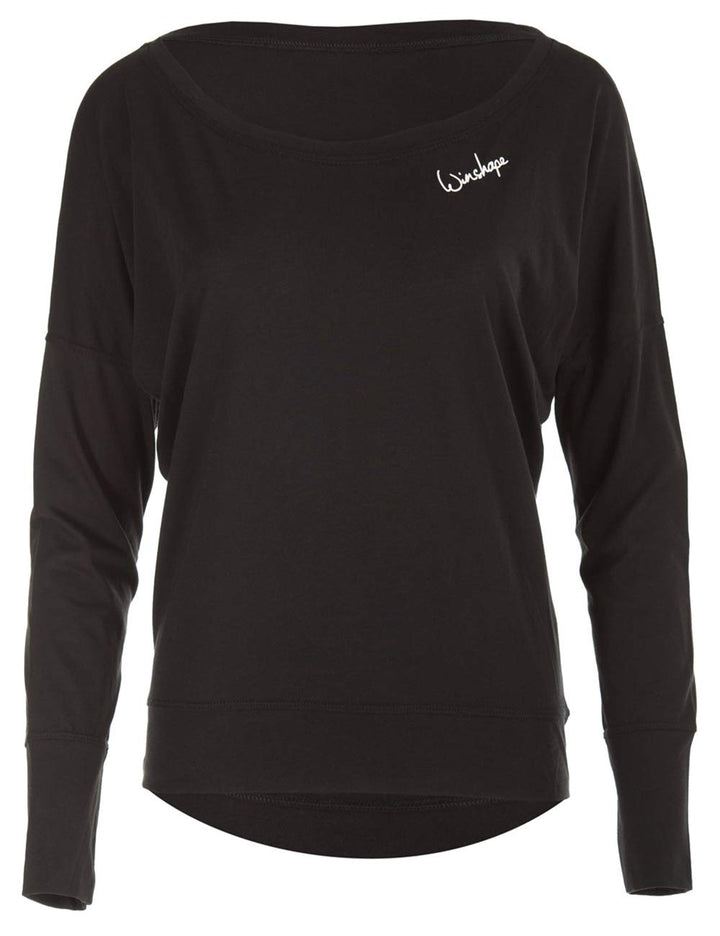Winshape Damen Ultra leichtes Modal-Longsleeve MCS002 XXL Schwarz, XXL Schwarz