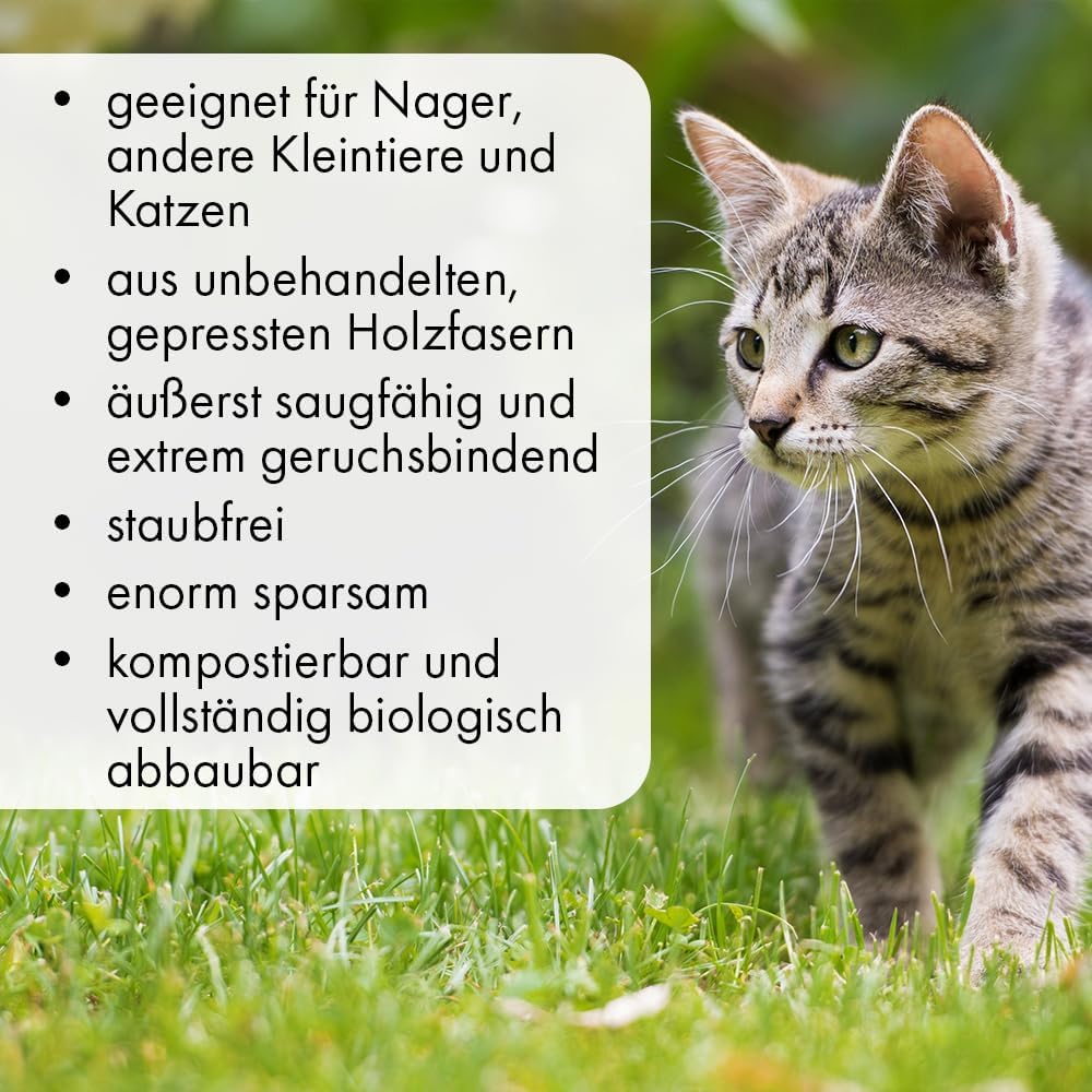 Kleintierpellets Naturholz-Pellets als Einstreu - 10 oder 20 Liter- Kleintierstreu für Hamster, Kani
