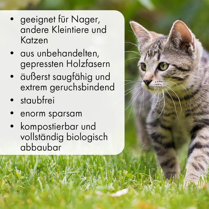 Kleintierpellets Naturholz-Pellets als Einstreu - 10 oder 20 Liter- Kleintierstreu für Hamster, Kani