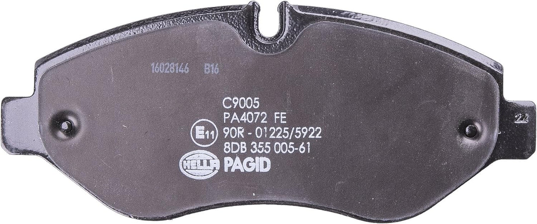 HELLA PAGID 8DB 355 005-611 Bremsbelagsatz - C9005 - Dicke/Stärke: 20.8mm - Bremssystem: Brembo - mi