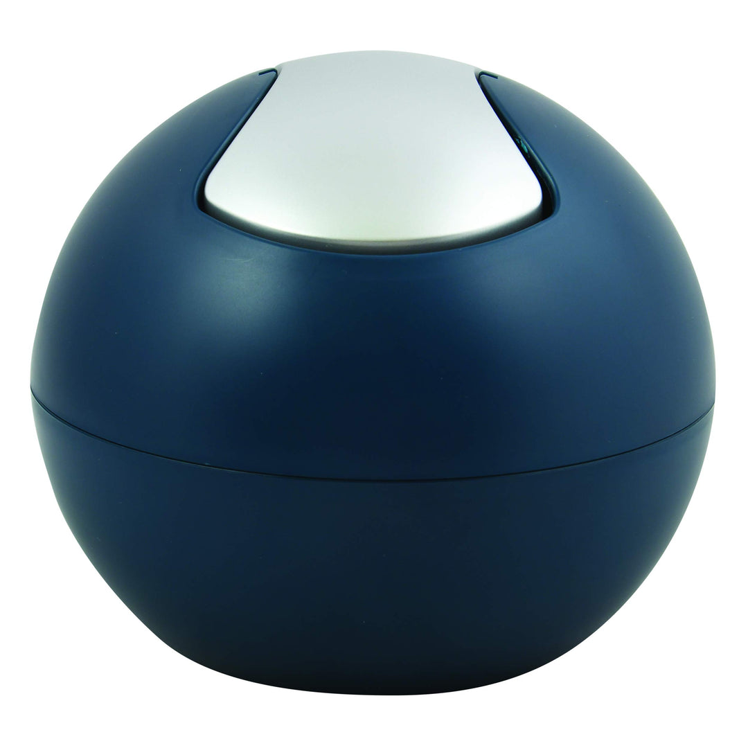 Spirella Kosmetikeimer 1 Liter Abfalleimer Schwingdeckeleimer Tischabfalleimer Bowl Petrol matt, Kun