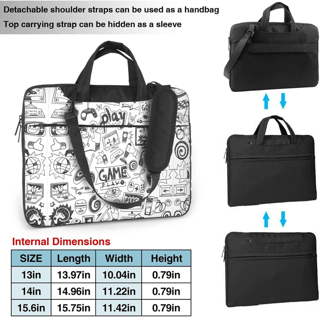 Praktische Laptoptasche mit Videospiel-Aufdruck für Jungen – stilvolle Kuriertasche &amp; Laptop-Umhänge
