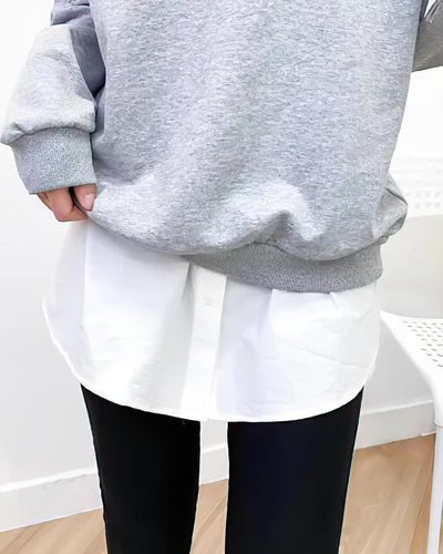 Auranso Blusenrock Damen Hemdverlängerung Blusenverlängerung Blusen Rock Unterrock shirtverlängerung