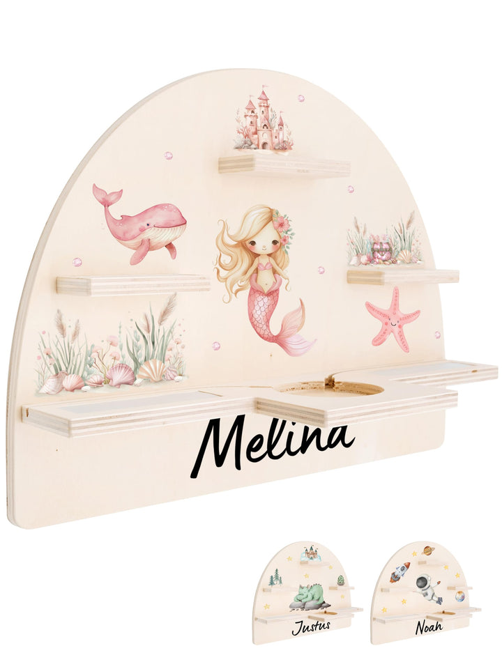 Personalisiertes Tonie Regal für Kinderzimmer - Magnetisches Toniebox Regal für Toniebox & Figuren m