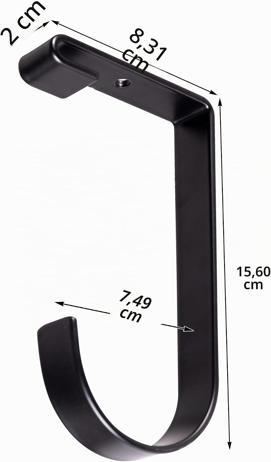 4 Stück Heavy Duty Add-On Flat Hook Zubehör für Garagendecken- und Wandaufbewahrung, legierter Stahl