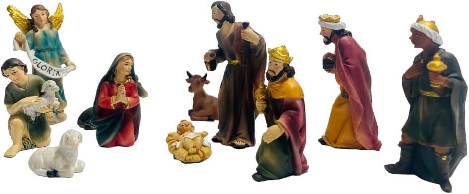 Tischkrippen (Krippe 001 + Figuren), Krippe 001 + Figuren