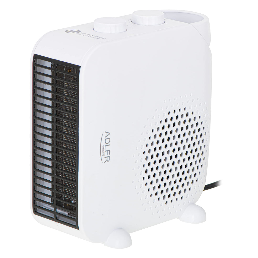 Adler AD 7725w Thermoventilator, 2000 W, Heizgerät mit Thermostat, Heizlüfter mit zwei Leistungsstuf