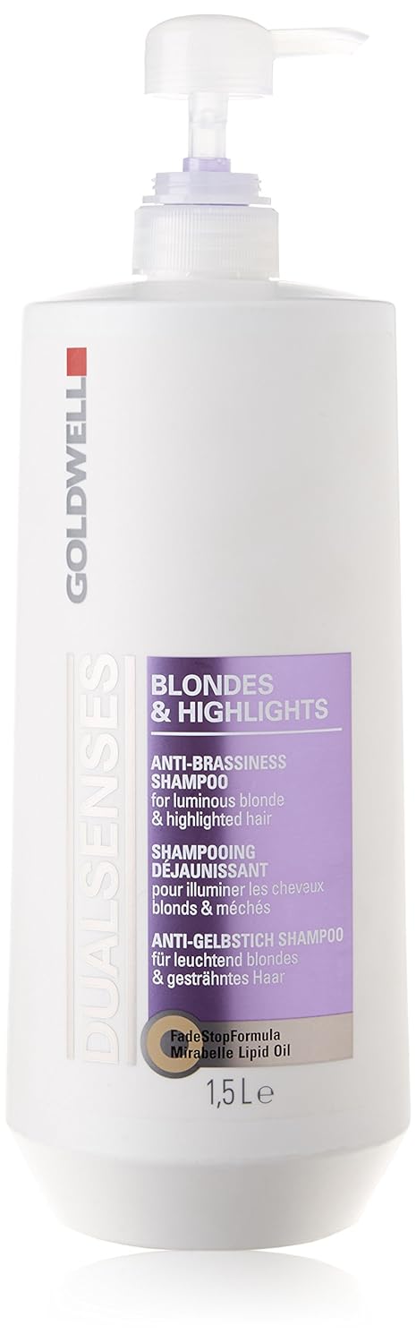 Goldwell Dualsenses Blondes und Highlights Anti-Gelbstich Shampoo, 1er Pack, (1x 1500 ml)