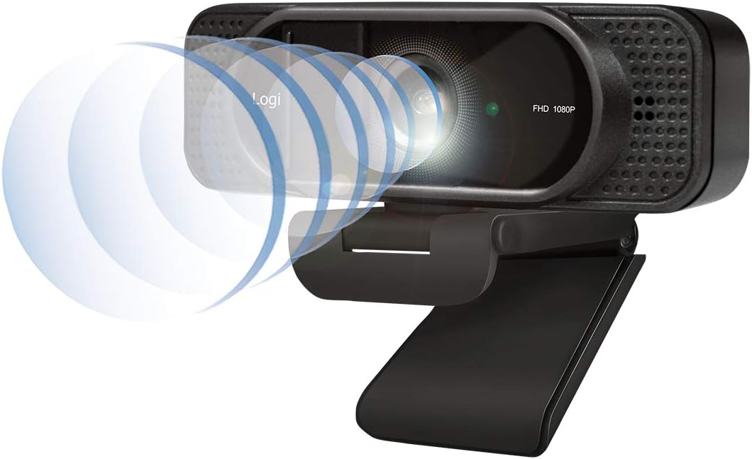 LogiLink UA0381 - Konferenz HD-USB-Webcam, 96° Weitwinkelobjektiv, Dual-Mikrofon mit Rauschunterdrüc