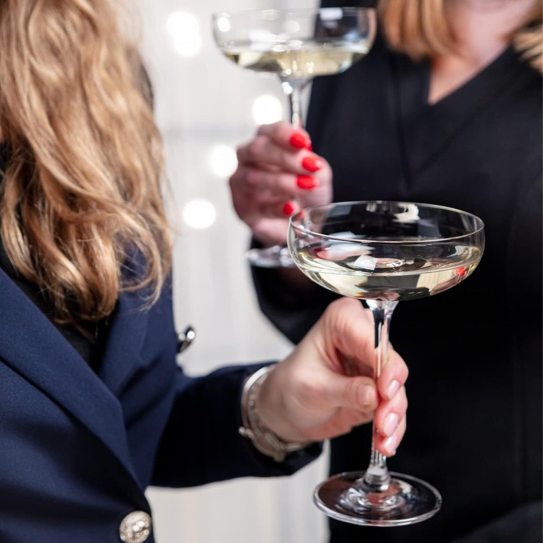 KROSNO Sektschalen Sektgläser Champagner-Gläser | Set von 6 | 240 ML | Harmony Kollektion | Perfekt