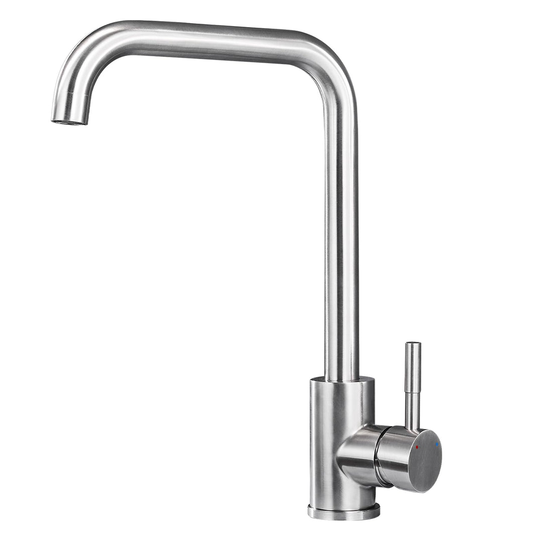 BONADE Wasserhahn Küchenarmatur aus SUS304 Edelstahl Gebürsteter Nickel, 360° Schwenkbereich Armatur