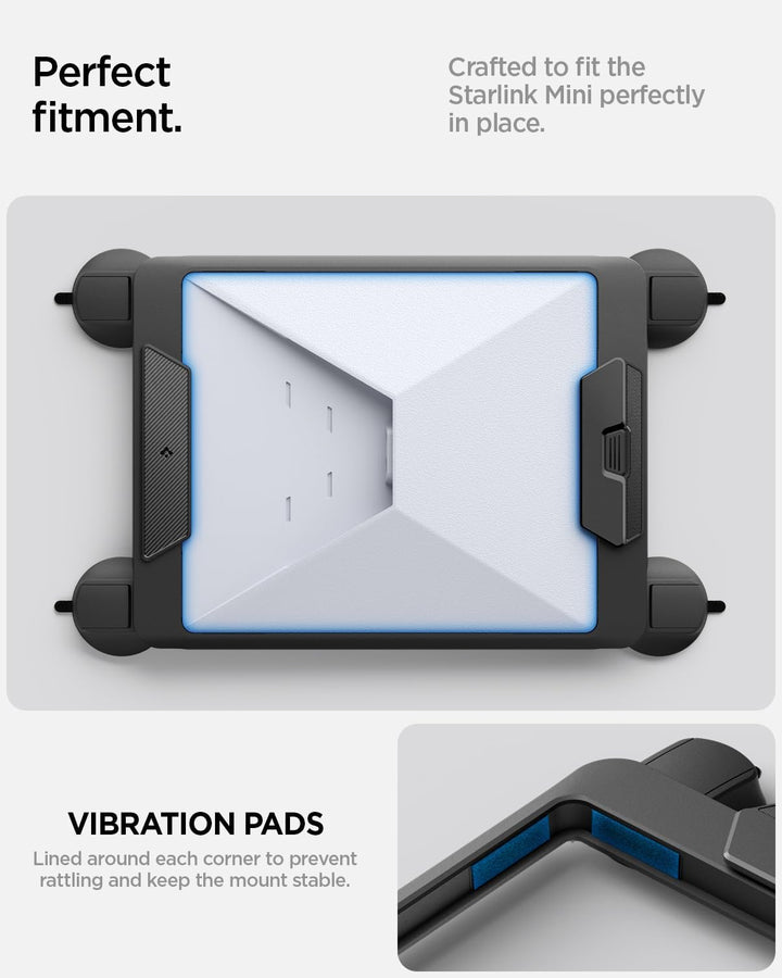 Spigen Starlink Mini Halterung [Starke Haftkraft bis 23 kg] Saugnapfhalterung mit Schnellverschluss-