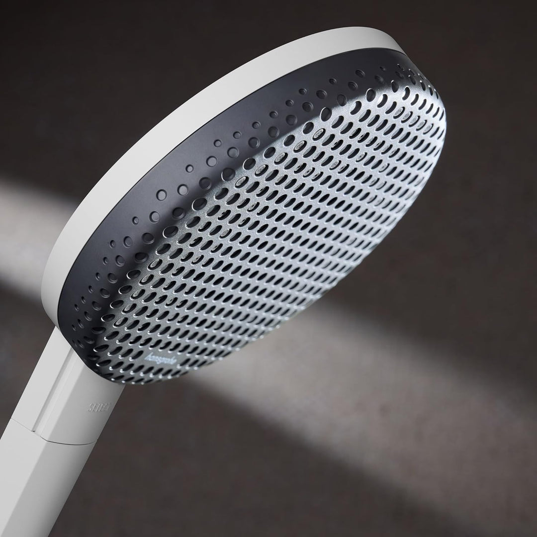 hansgrohe Raindance Alive Select S - wassersparender Duschkopf 5,7 l/min (EcoSmart+), Handbrause mit