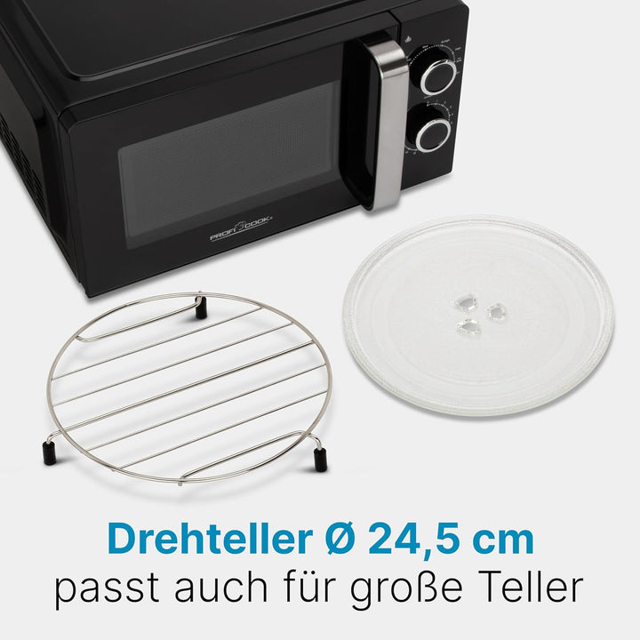ProfiCook Mikrowelle | 6 Mikrowellen-Leistungsstufen inkl. Auftaufunktion | Microwave | 900 Watt | G
