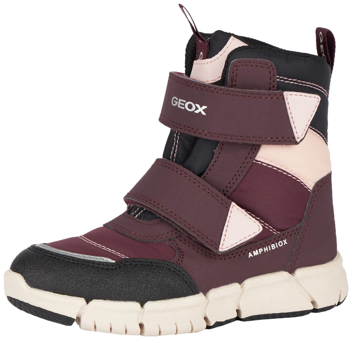 Geox Mädchen J Flexyper Girl B Ab Stiefeletten 28 EU Dk Burgundy, 28 EU Dk Burgundy