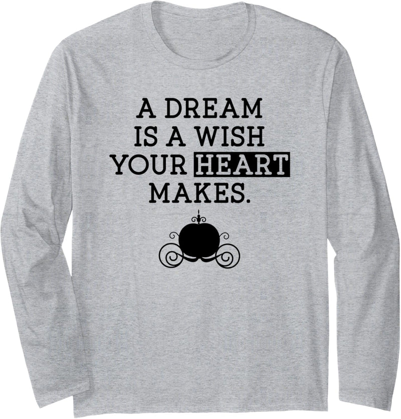 Disney Cinderella Dream Quote Carriage Langarmshirt