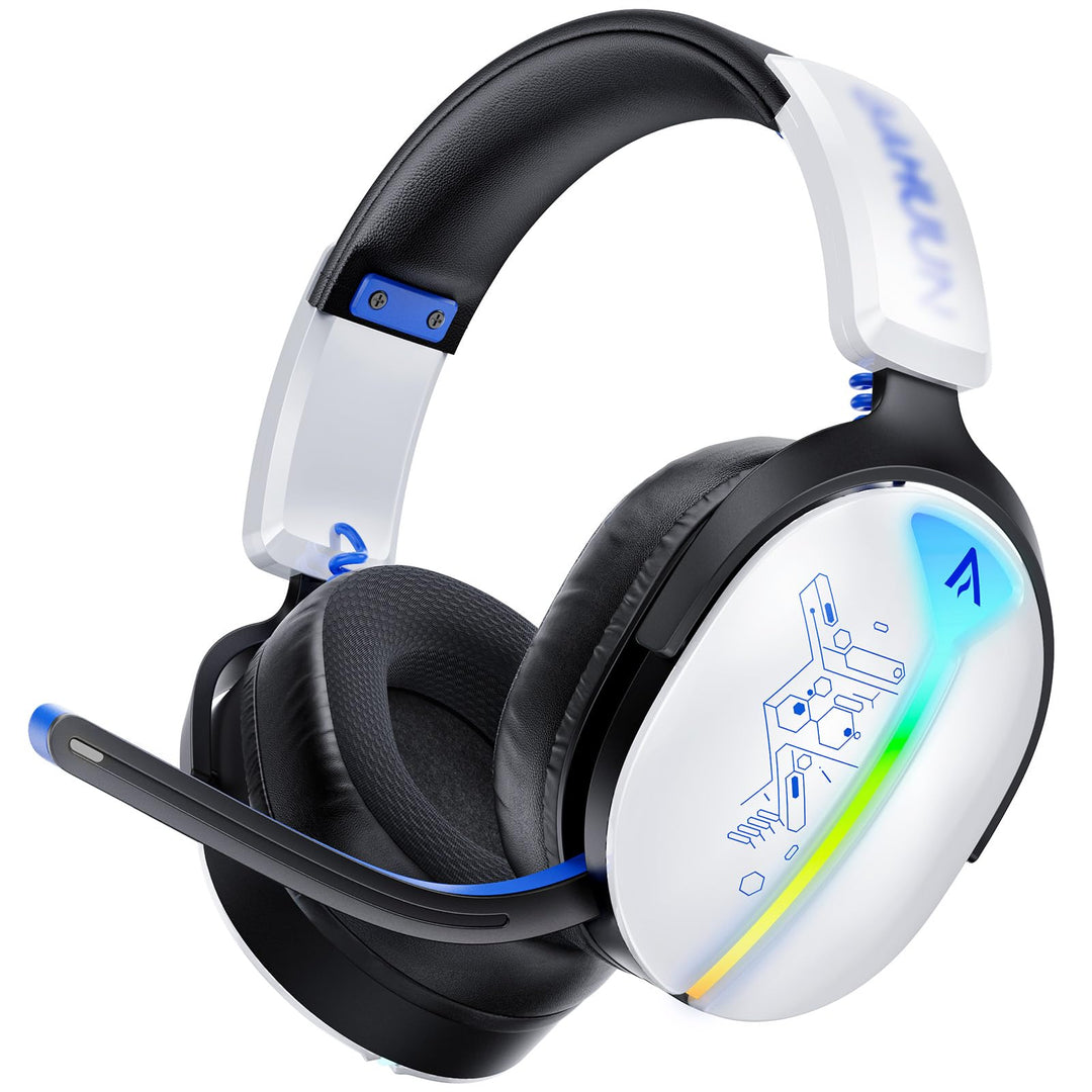 Gaming Headset Wireless, Headset mit Mikrofon für ps5 ps4, PC, Switch, Bluetooth 5.3, 7.1 Surround S