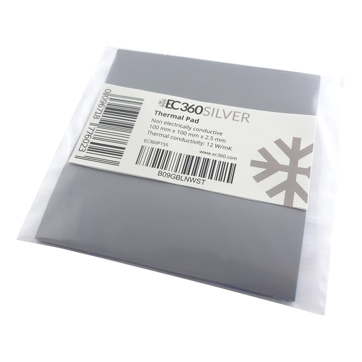 EC360® Silver 12W/mK Wärmeleitpad (100 x 100 x 2,5 mm), 100 x 100 x 2,5 mm