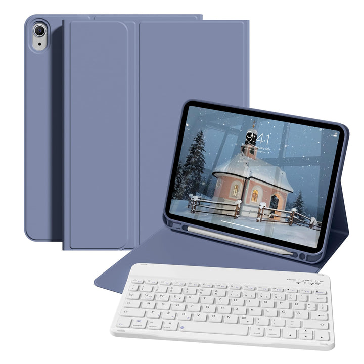 ZOPSGYU Hülle mit Tastatur für iPad (A16) 11/10 Generation (2025/2022, 11/10.9 Zoll), Schutzhülle mi