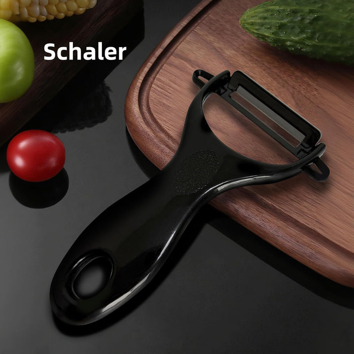 Keramikmesser Set, Scharf 4er Pack Messerset, Mehrfunktionalmesser, Obstmesser, Gemüsemesser und 1 S