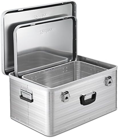 Enders Alubox 47 L + 80 L mit 2x Schloss Set - Aluminium Box 1 mm Wandstärke, spritzwasserdicht, sta