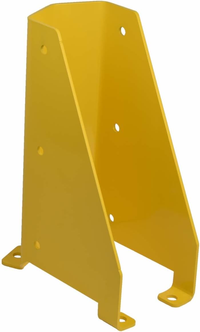 4x Stück robuster U-Form Rammschutz | 400mm Höhe | Konformität mit DIN EN 15635 und DGUV 108-007 | S