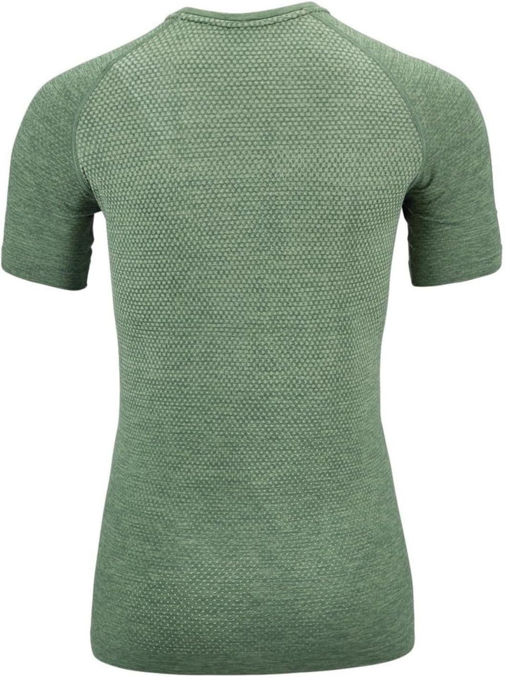 Odlo Damen Essentials Seamless_313941 Kurzarm Laufshirt (1er Pack) XS Loden Frost Melange, XS Loden