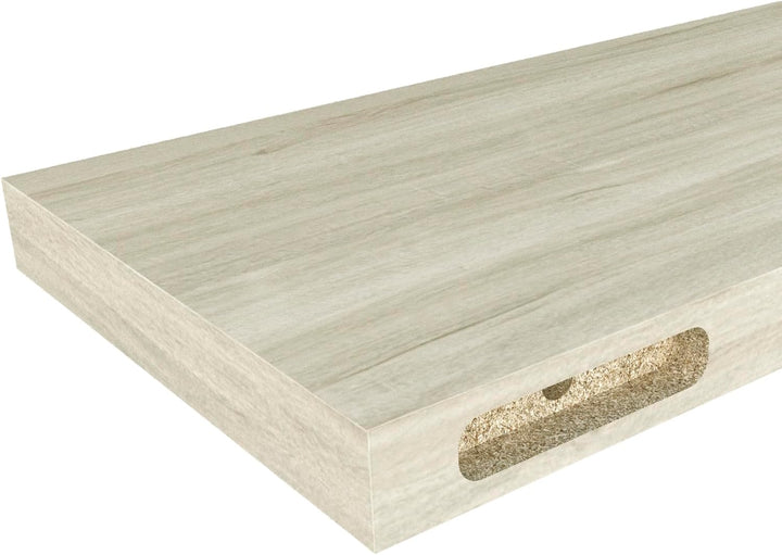 Henor Wandregal FSC® Holzwandregal 80 x 20 x 3 cm. Laden Sie 25 kg. Eiche Stel 80 Eiche Stel 20 Cm,