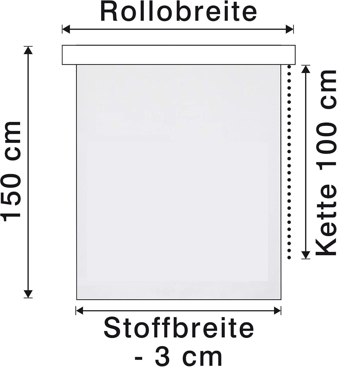 GARDINIA Rollo zum Klemmen oder Kleben, Tageslicht-Rollo, Blickdicht, Alle Montage-Teile inklusive,