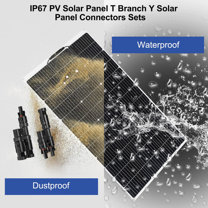 【240W 12V Flexible Solarmodule】DERUXI 2x120W Solarpanel Camping 12V: 120W*2pcs Flexibles Solar Panel