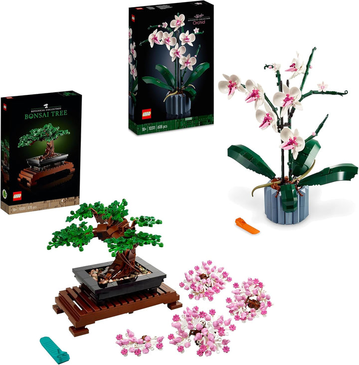 LEGO 10311 Icons Orchidee Set für Erwachsene zum Basteln von Zimmerdeko mit künstlichen Pflanzen, Bo