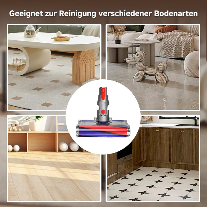 V11 Bodendüse für Dyson V15/V10/V8,bürste für dyson SV10/SV12/SV14, Harte Böden ersatzbürste,Soft Ro