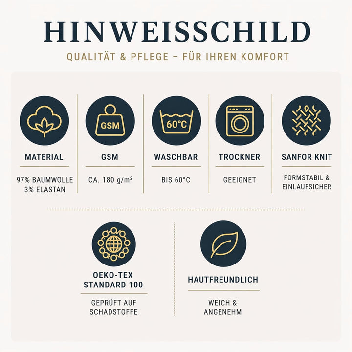 EXKLUSIV HEIMTEXTIL Jersey Spannbettlaken für Wohnmobile Heckbett 3-teilig 2 Längsbetten + 1 Mittelt