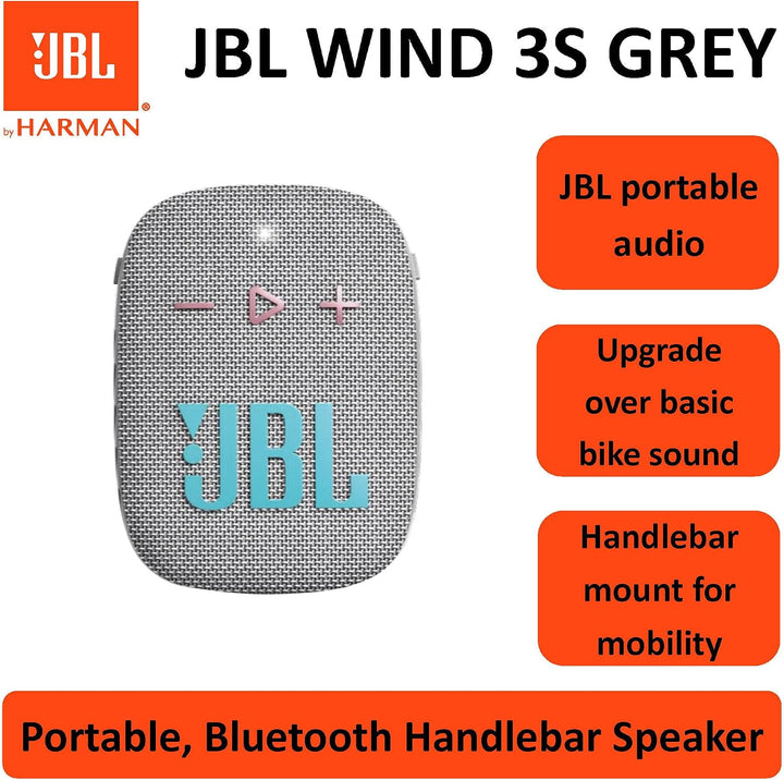 JBL Wind 3S Fahrrad Lautsprecher – IP67, Bluetooth 5.0, USB-C | 5 W RMS, 1,75" Treiber, 110 Hz–20 kH
