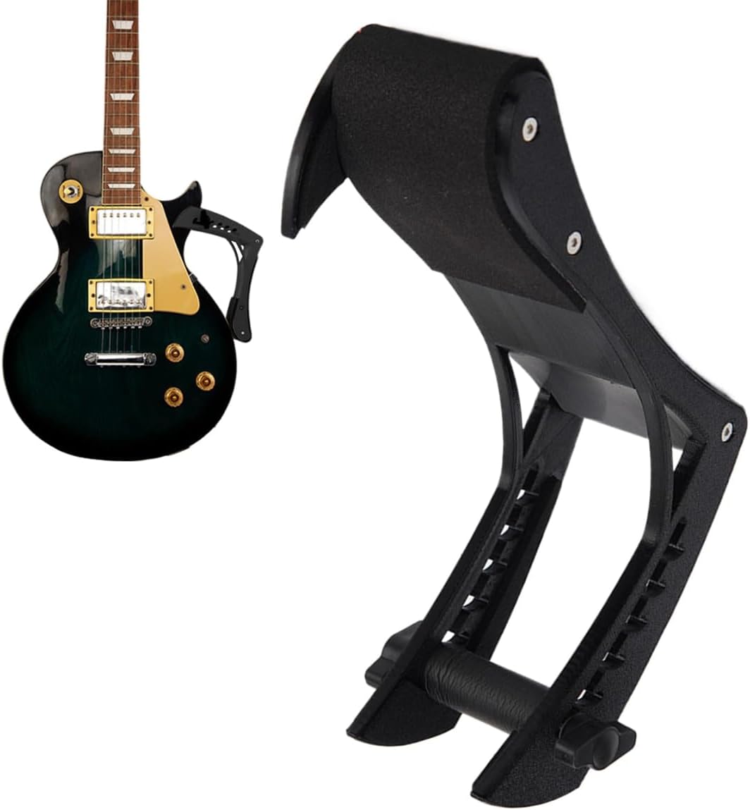 Riven E-Gitarren-Beinauflage Aus Holz Mit Einstellbarer Breite Für Elektrische Und Klassische Gitarr