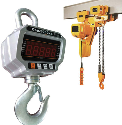 OCS-T 5000kg Kranwaage Industrielle Hängende Waage Lastenwaage LED-Display Digitale Crane Massstab E