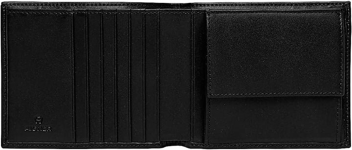 Aigner Portemonnaie 152681 , Querformat schwarz