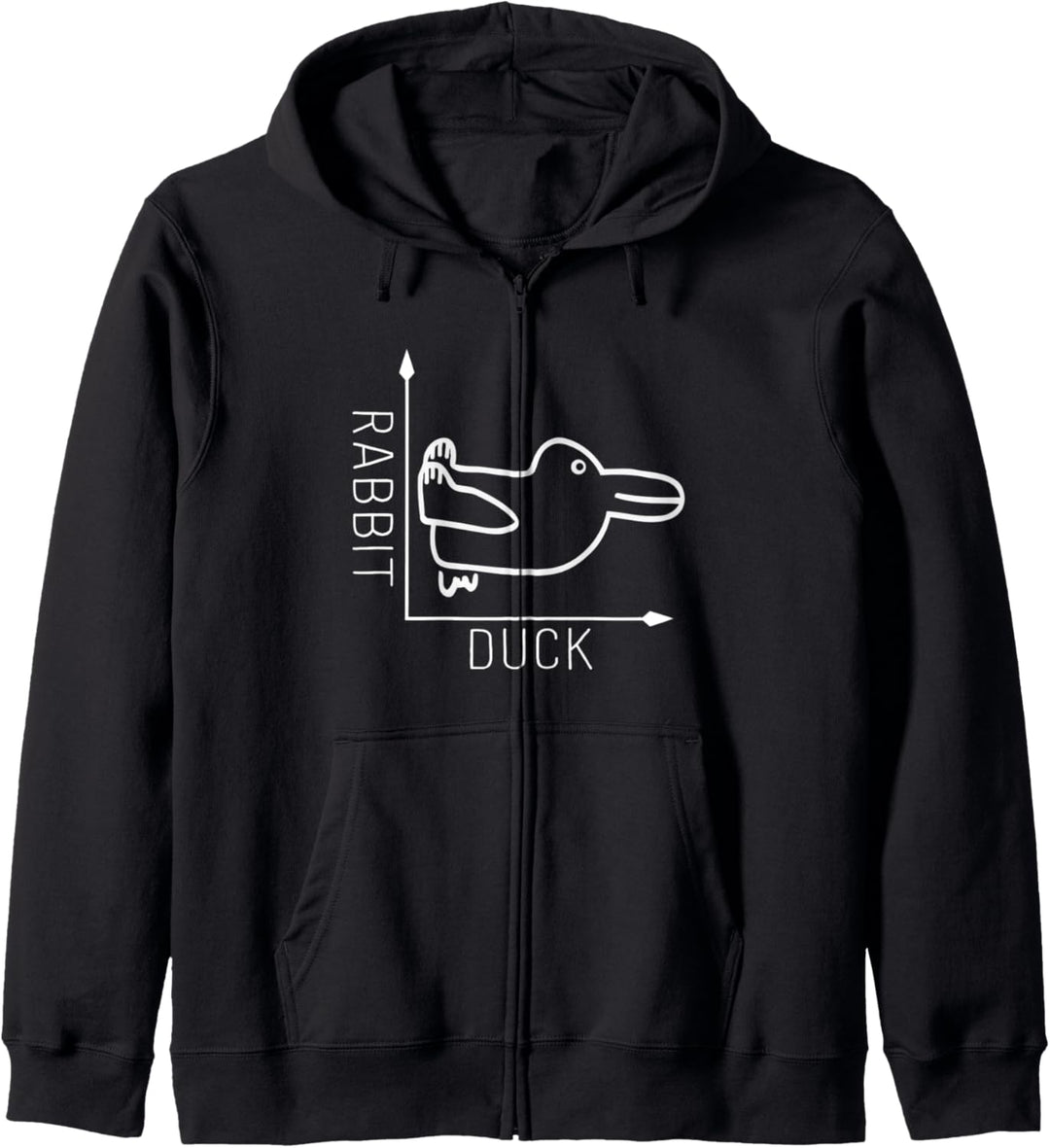 Hasen Ente Illusion Perspektive - Lustiges Philosophen Shirt Kapuzenjacke